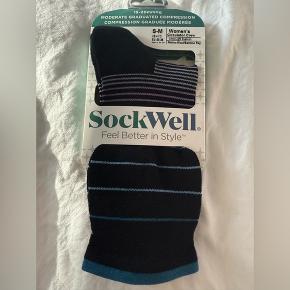 Women’s Sockwell Moderate Graduated Compression 15-20mmHg Circulator Crew S-M - Picture 1 of 7